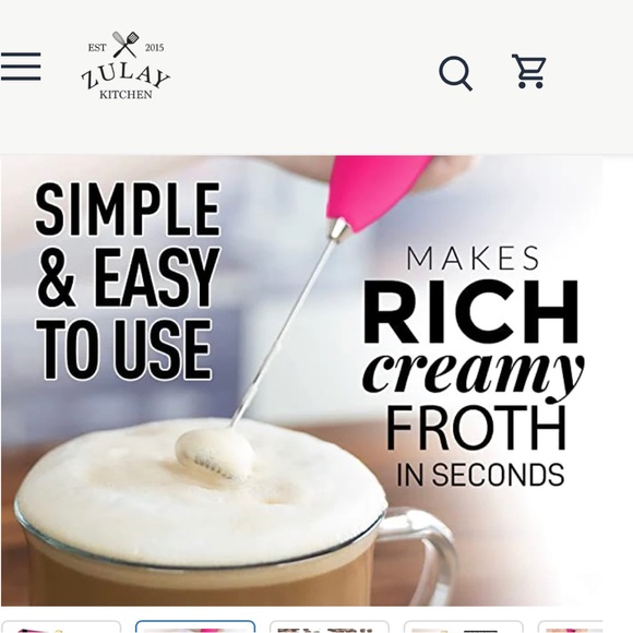 [Free add on item] Zulay Kitchen High Powered Milk Frother Foam Maker - Picture 2 of 12